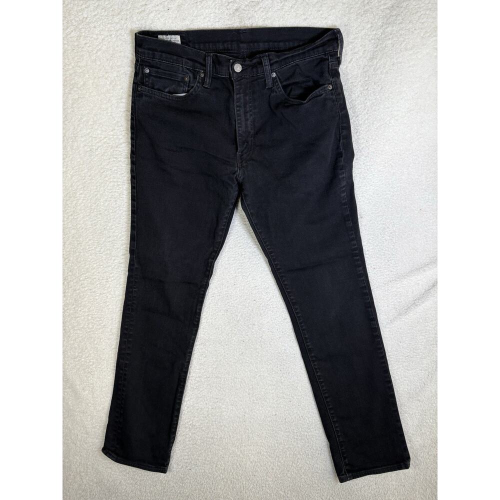 Levis 511 Premium Jeans Mens 36x32 Black Slim Fit Denim Big E Emo Western Grunge
